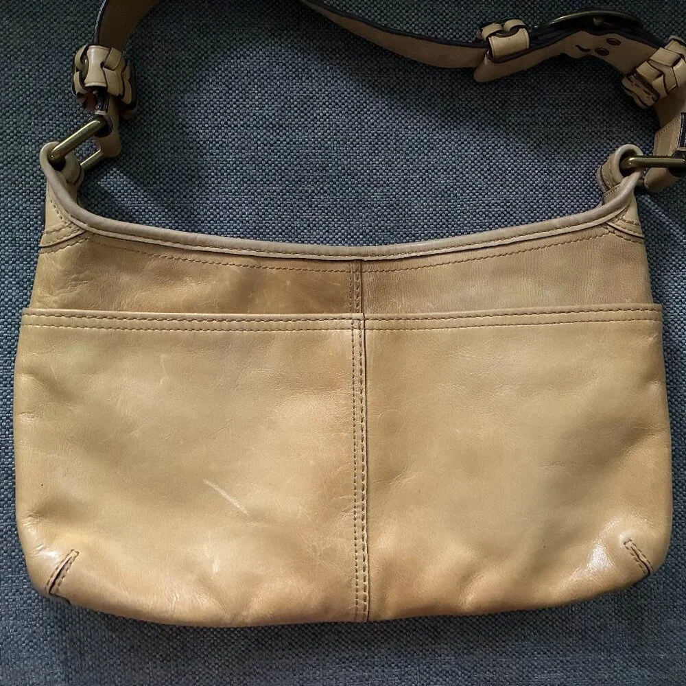 Vintage Coach Hobo Bag Blonde/Tan - Picture 4 of 4